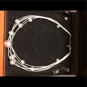 Sterling Silver 5 Strand with Balls Made in Italy